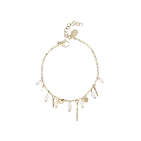 Armband Zoetwaterparels & Ronde Kwastjes