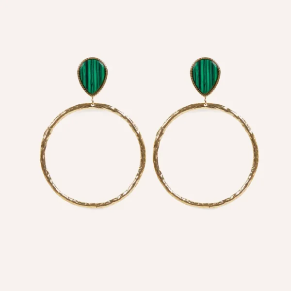 Oorbellen YFB E447_green1
