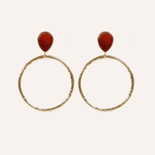 Oorbellen YFB E447_red