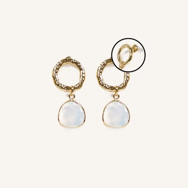 Oorbellen Kristal Blanco - Afbeelding 2