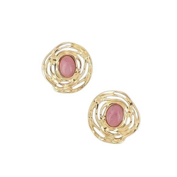 Oorbellen Swirl Oudroze