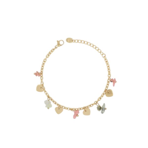 Armband Nature Hearts Rhodo