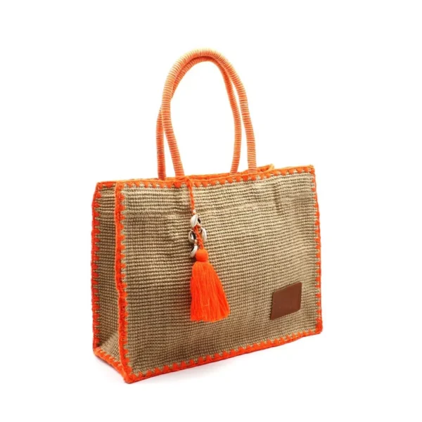 Strandtas Jute The It Bag Oranje
