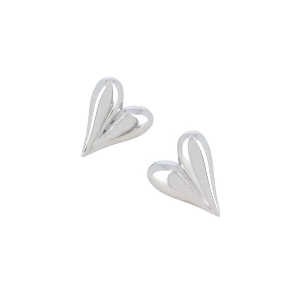 Oorbellen Hartjes Zilver