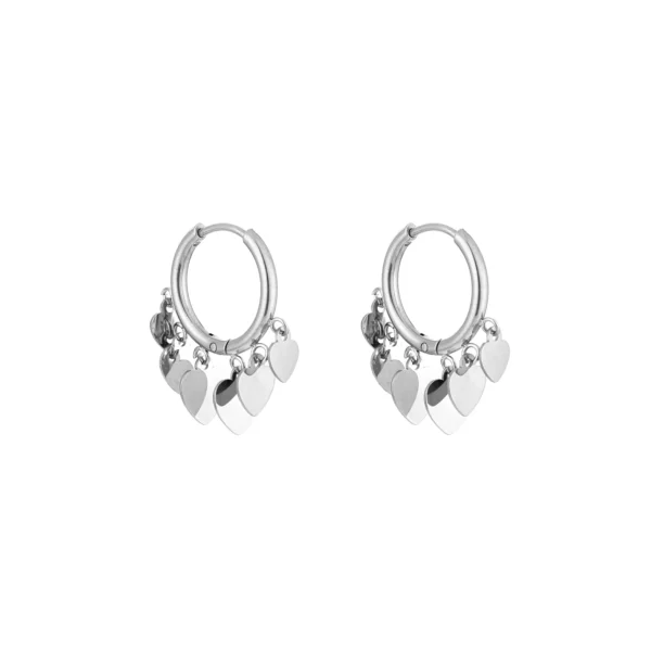 Oorbellen Mini Oorringen Hartjes Zilver
