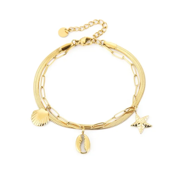 Armband Sea Charms Goud