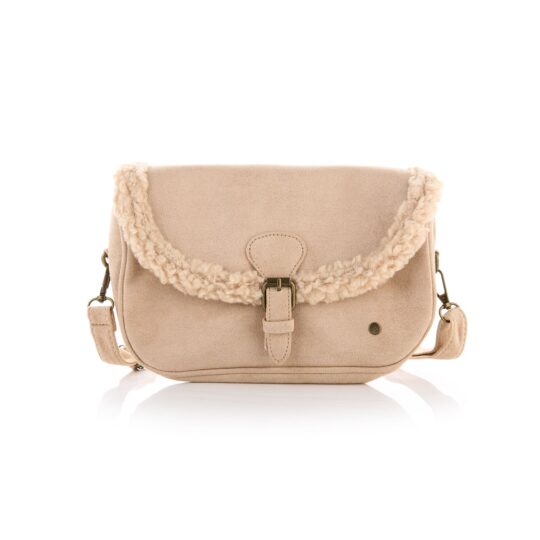 Crossbody Tas Teddy Beige