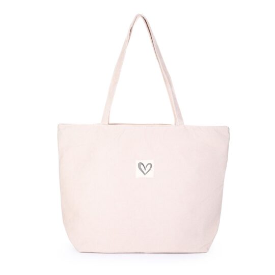 Shopper Tas Corduroy Sweetheart Beige