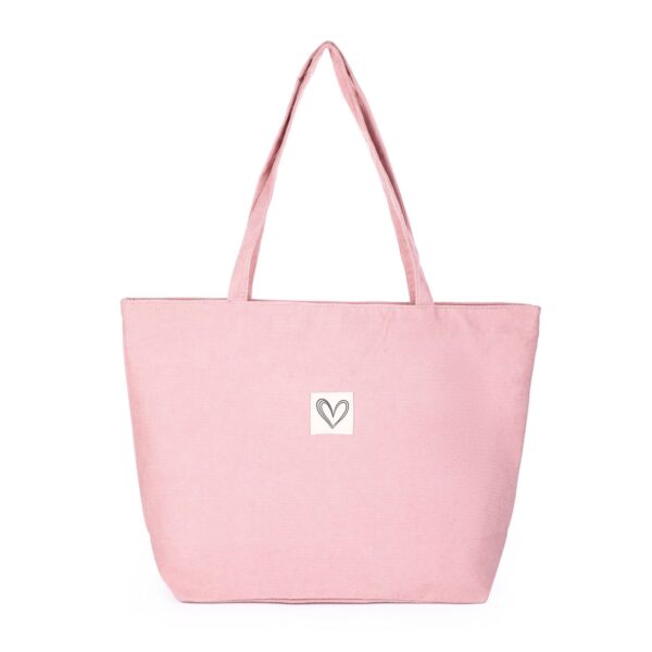 Shopper Tas Corduroy Sweetheart Roze