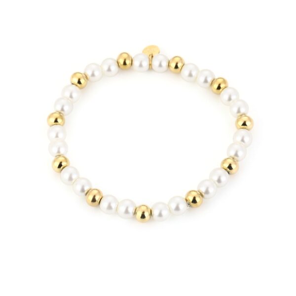 Armband Elegance Goud & Wit