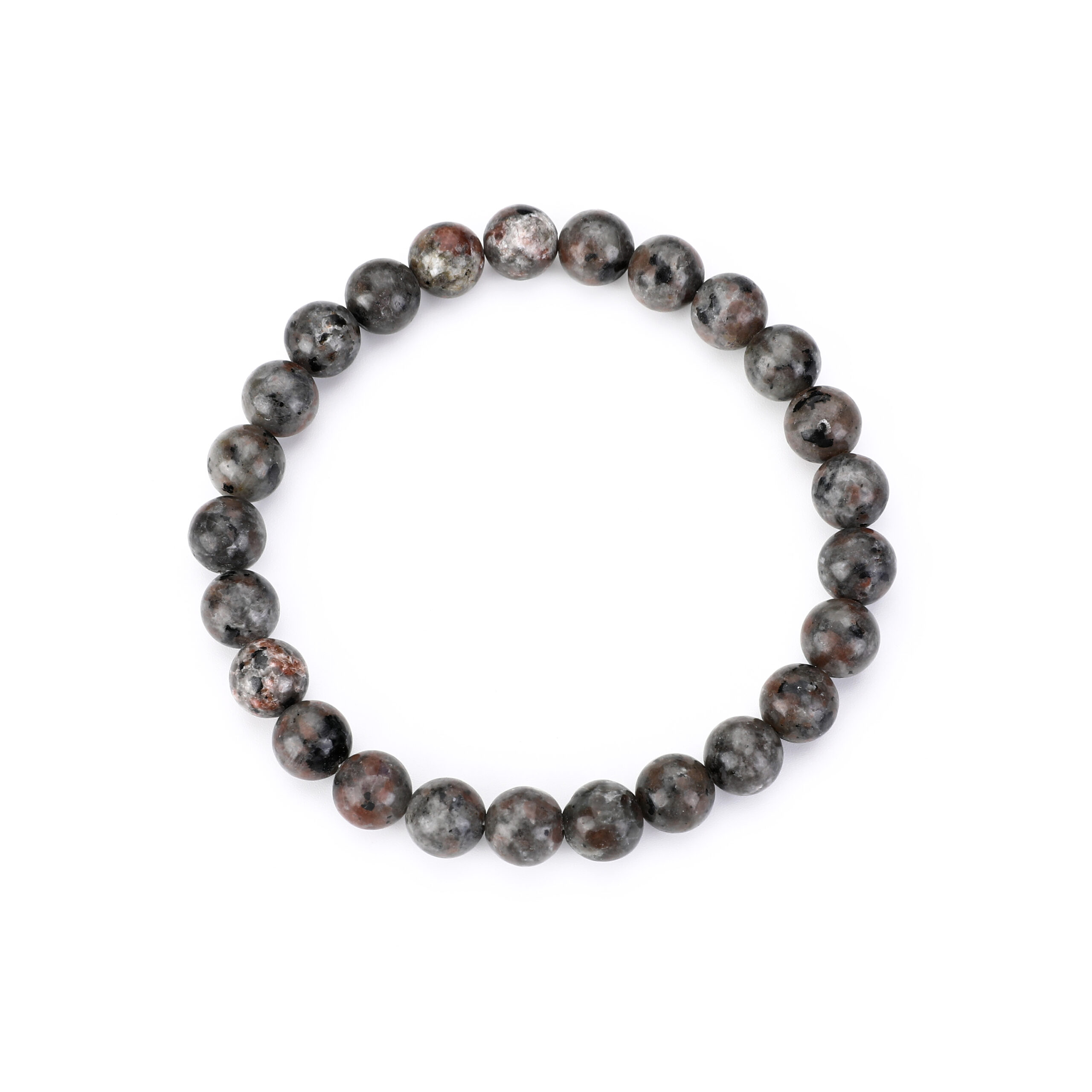 Kralenarmband Grijs/Bruin