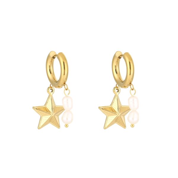 Oorbellen Ster & Parels
